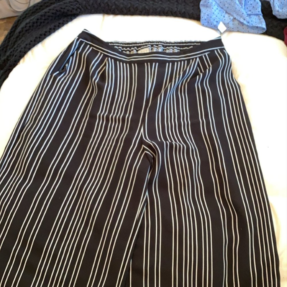 Black & White Striped Pants